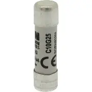 [C10G25] FUSIBLE CILINDRICO 10x38mm, 500V 25A, ACCIÓN RÁPIDA, MCA BUSSMANN