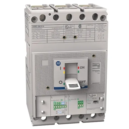 [140MG-J8E-D15] INTERRUPTOR MAGNETICO TAMAÑO J DE 65KA A 480V FAMILIA 140MG DE 150AMP MCA ALLEN BRADLEY  