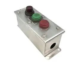[800H-2HAR4T] ESTACION DE BOTONES DE ALTA RESISTENCIA ACERO INOXIDABLE TIPO 4/4X/13 CON DOS PULSADORES Y UNA LUZ PILOTO MCA ALLEN BRADLEY 