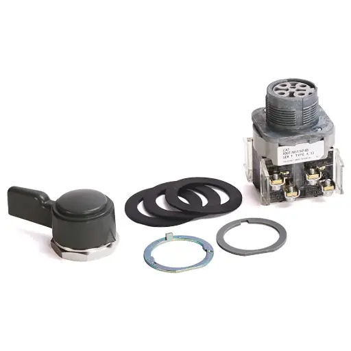 [800T-HG16A] INTERRUPTOR SELECTOR TIPO 4/13 SINDURDIASPLACAS DE PERILLA RETORNO POR REORTE DESDE LA DERECHA MCA ALLEN BRADLEY 