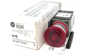 [800MR-QL10R] PULSADOR REDONDO NEMA DE 22,5 MM MCA ALLEN BRADLEY 