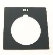 [800H-W118] PLACA DE LEYENDA 30 MILIMATROS 800 HORAS ESTANDAR ABIERTO MCA ALLEN BRADLEY 