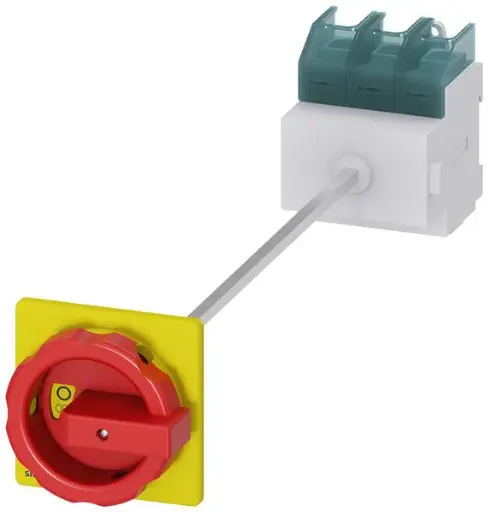 [3LD27140TK53] INTERRUPTOR GIRATORIO 3P 100A C/VARILLA P/MONTAJE PUERTA MCA SIEMENS