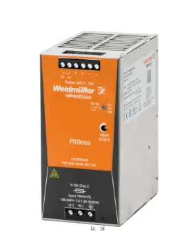 [3025580000] FUENTE DE ALIMENTACIÓN CONMUTADA, ENTRADA 100-240VCA, SALIDA 24VCD, 240W, 10A, MCA WEIDMULLER