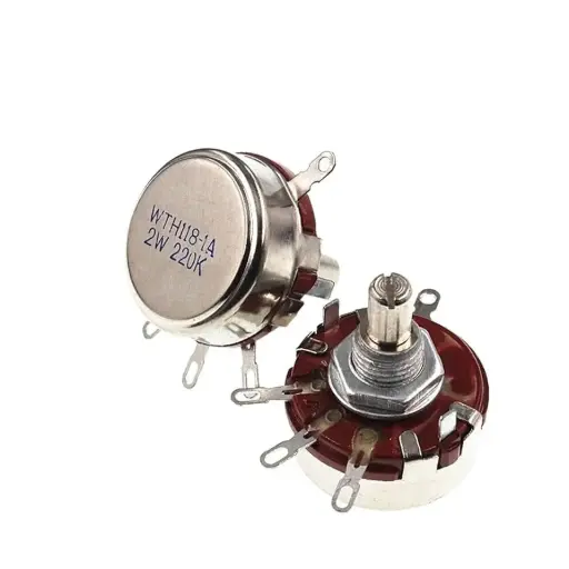 [WTH118-1A] POTENCIOMETRO CON PERILLA PARA REGULADOR DE VOLTAJE DE ESTADO SOLICIDO 100K