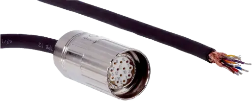 [DOL-2312-G1M5MD1] CABLE CON CONECTOR M23 12 PINES RECTO 1.5MTS IP67 NEGRO MCA SICK