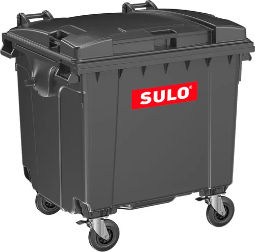 [PROM-ESE1100GRAY] CONTENEDOR DE BASURA 1100 L NEGRO MCA SULO 