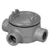 [GUAT-26] CAJA DE REGISTRO DE ALUMINIO REDONDA ENTRADA 3/4" PARA ÁREAS CLASIFICADAS , MCA CROUSE HINDS