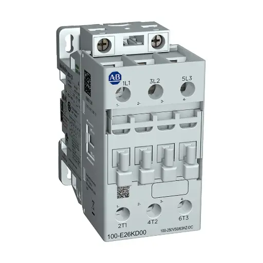 [100-E38KD00] CONTACTOR IEC 38A BOBINA ELECT 100-250V AC/DC 3POLOS SIN CONTACTOS AUXILIARES MCA ALLEN BRADLEY 
