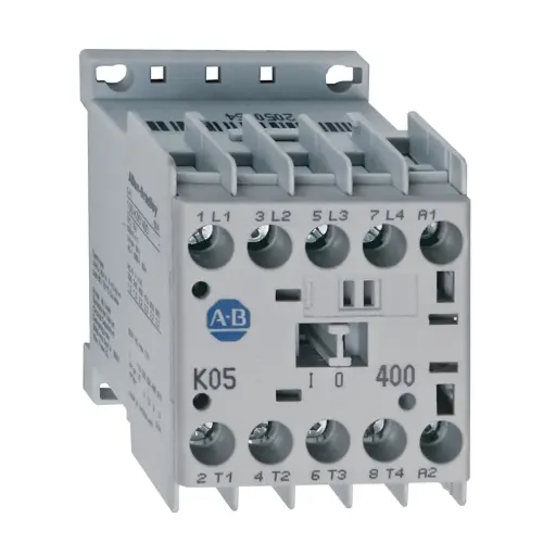 [100-K05D10] MINI-CONTACTOR 5AMP 3 POLOS AUX 1NO BOBINA 120VAC MCA ALLEN BRADLEY 