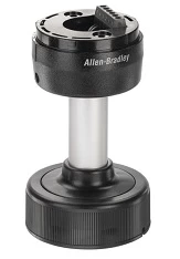 [855E-BPM10C] BASE PARA LUZ DE TORRETA DE CONTROL 10 CM MONTAJE POLO DE ALUMINIO CUBIERTA NEGRA MCA ALLEN BRADLEY 