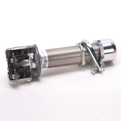 [800HL-AP2D1] BOTON PULSADOR MOMENTANEONO ILUMINADOP CABEZA RASANTE COLOR NEGRO MCA ALLEN BRADLEY 