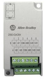 [2080-IQ4OB4] MODULO DE E/S 8 PT 12/24V CC ENTRADA DE FUENTE/ SALIDA DE DISIPADOR MCA ALLEN BRADLEY 