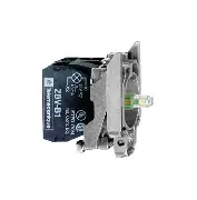 [ZB4BW0G15] CUERPO PARA BOTÓN ILUMINADO DIAMETR 22mm, LED INTEGRADO BLANCO, 1NC+1NA, ALIMENTOACIÓN 120VCA, MCA SCHNEIDER