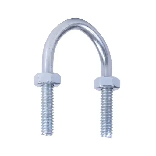 [RYC-UB150] ABRAZADERA DE AG TIPO "U" DE 1 1/2" CON RECUBRIMIENTO DE PVC Y TUERCAS ENCAPSULADAS, MCA REPSA