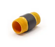 [RYC-NPLL50] NIPLE LARGO DE ACERO CUERDA CORRIDA DE 1/2" CON RECUBRIMIENTO DE URETANO AMARILLO, MCA REPSA