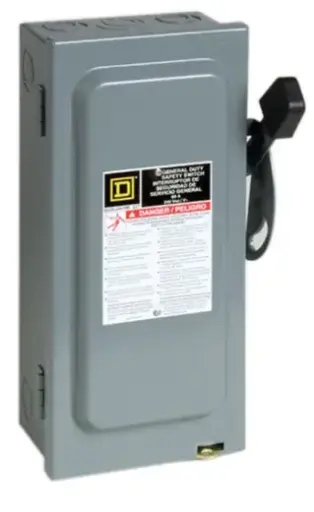 [D322N] INTERRUPTOR DE SEGURIDAD 3 POLOS 60A CLASE 3130 MCA SQUARE-D