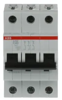 [S203-C40] INTERRUPTOR TERMOMAGNETICA AC 3POLOS MCA ABB
