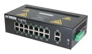 [716TX] SWITCH ETHERNET MANAGED 16 PUERTOS 10/100 BASE-TX PARA RIEL DIN 10-30VDC
