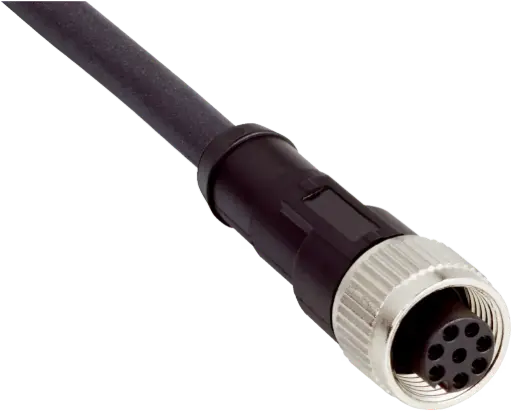 [DOL-1208-G05MF] CABLE CON CONECTORES 5M CONECTOR RECTOR M12 (HEMBRA) 8 PINES MCA SICK 