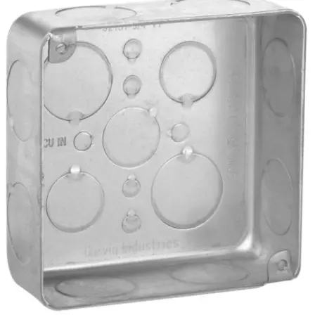 [CAJA19]  CAJA REGISTRO CUADRADA GALVANIZADA DE 19MM 3/4 MCA GENERICO