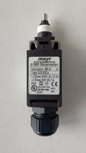 [0802866-1] INTERRUPTOR DE LIMITE TIPO MICROSWITCH 1 NC 6MM MCA MAYR