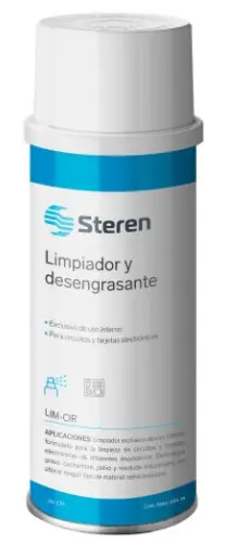 [LIMPIADOR Y DESENGRASANTE] LIMPIADOR Y DESENGRASANTE PARA CIRCUITOS ELECTRICOS Y ELECTRONICOS 454ML MCA STEREN