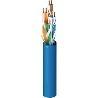 [A-2412] CABLE UTP 4 PARES TRENZADO CALIBRE 23AWG, CATEGORIA 6, FORRADO DE PVC COLOR AZUL, MCA BELDEN