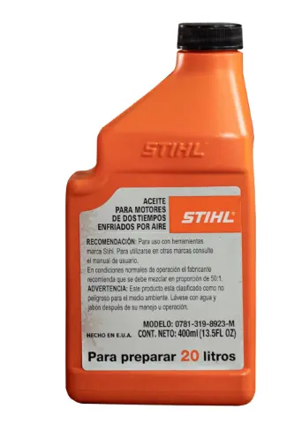 [0781-319-8923-M] ACEITE PARA MOTORES DE 2 TIEMPOS 400ML MCA STHIL