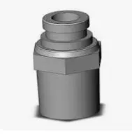 [KQB2H06-02S] CONEXION BRONCE RECTA MANG 6mm - 1/4"RC MCA SMC