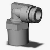 [KQB2L06-02S] CONEXION CODO BRONCE MANGØ6mm - 1/4 RC MCA SMC