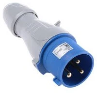 [555 214] TOMA AEREA 2P+T 32A 200/250V 6H AZUL IP44 TEMPRA MCA LEGRAND