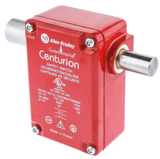 [440K-B04025] INTERRUPTOR DE SEGURIDAD ACERROJADO 24VDC, 2A, 250VDC, 500MM, IP65, MCA ALLEN BRADLEY