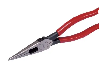 [2292G] PINZA CON MANGO RUBBER GRIP DE 8-9/32" CON PUNTA LARGA MCA URREA