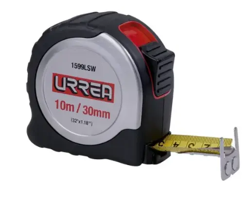 [1595LSW] FLEXOMETRO CON CARCASA DE ACERO INOXIDABLE 5 M X 30 MM MCA URREA