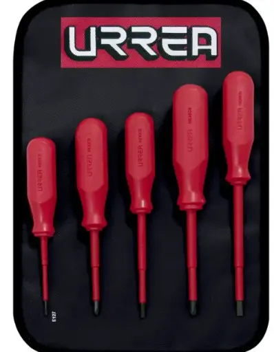 [9700C] JUEGO DE 5 DESTORNILLADORES ROJOS 1000 V COMBINADOS MCA URREA