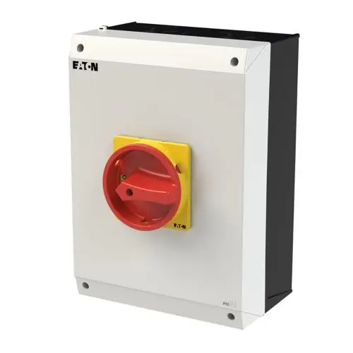 [P3-100/I5/SVB/HI11] INTERRUPTOR PRINCIPAL DE 100A, 3 POLOS, CONTACTOS 1NA/1NC, CONPERILLA ROJA, MCA EATON