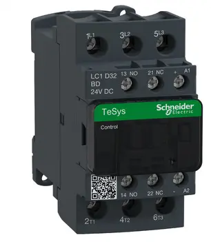 [LC1D32BD] CONTACTOR 3P AC 440V 32A BOBINA 24 VDC MCA SCHNEIDER 