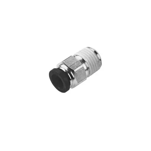 [W68PLP-4-4] CONECTOR INSTANTANEO ROSCA 1/4"NPT A MANGUERA 1/4", BAÑADA EN NIQUEL, MCA PARKER