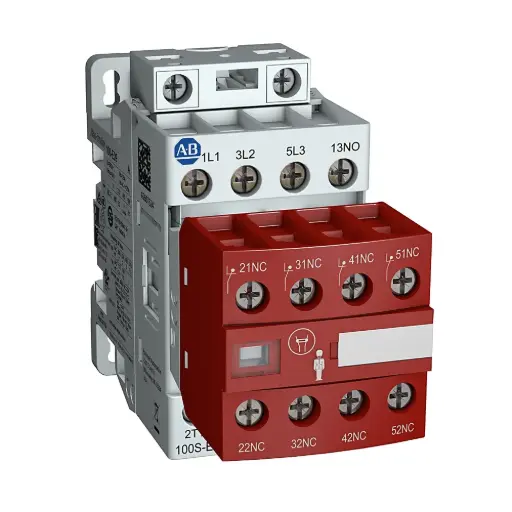 [100S-E09EJ23C] CONTACTOR DE SEGURIDAD 100-E 9AMP 24-60VAC/ 20-60VDC 1NC ESTANDAR 2NO-2NC DE SEGURIDAD MCA ALLEN BRADLEY  