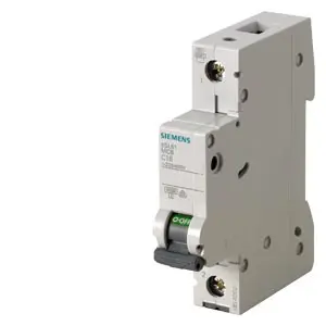 [5SL6104-7CC] INTERRUPTOR TERMOMAGNETICO 230/400V 6KA, 1 POLO, C, 40 A