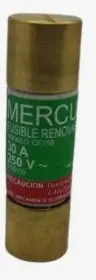 [CR350LP] SUSIBLE TIPO CARTUCHO 350A 250V DOBLE OJILLO ESPECIAL MCA MERCURY 