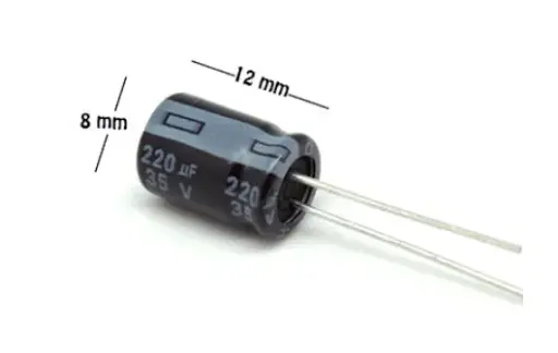 [CE-220/35V-TEAPO] CAPACITOR ELECTROLITICO 220 UF 35 V MCA TEA