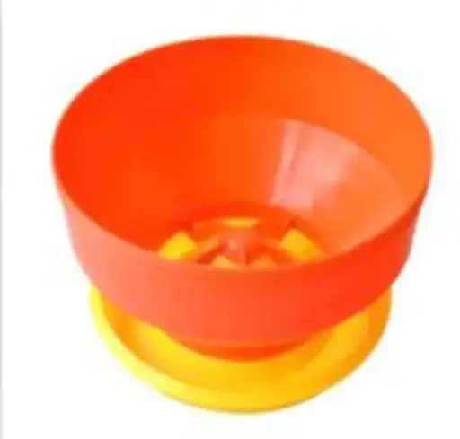 [COM5KS] COMEDERO TIPO TOLVA TURBOGROW NARANJA/PLATO AMARILLO