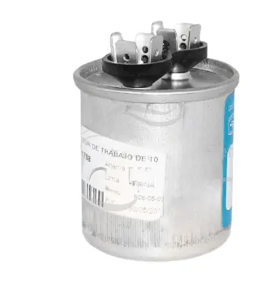 [1708] CAPACITOR DE TRABAJO DE 10 MF, 370 VAC MCA ELAVSA