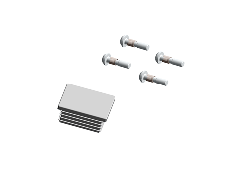 [U402100000000004] TAPA Y TORNILLOS PARA BASE AJUSTABLE MCA SATECH