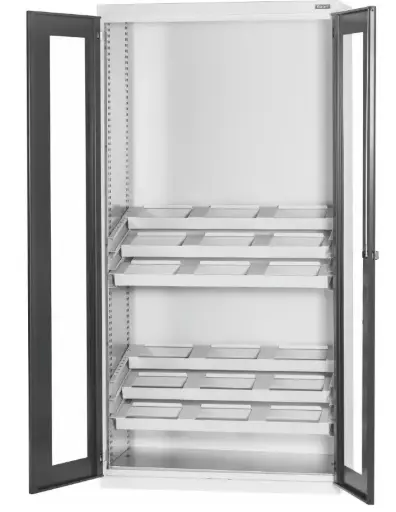 [971203 2000] ARMARIO TOOL-UNIT (SIN UNIT) CON PUERTAS BATIENTES TRANSPARENTES ALTURA 2000mm MCA GARANT