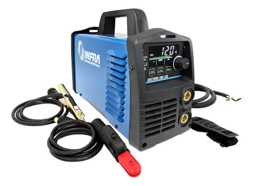 [ARCTRON 200] SOLDADORA INVERSORA CON PANTALLA LCD 110/220V ELECTRODO REVESTIDO TIG MCA INFRA