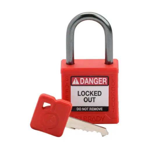 [295651] CPPL-RED-25AL-KD CANDADO COMPACTO DE NAYLON PARA BLOQUEO MCA BRADY